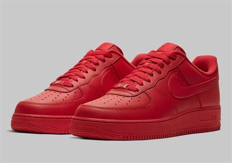 nike air force 1 red shoes